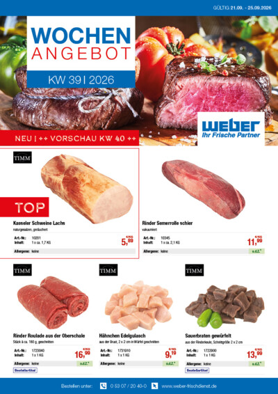 Wochenangebot von WEBER