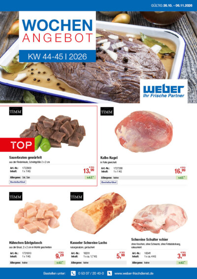 Wochenangebot von WEBER