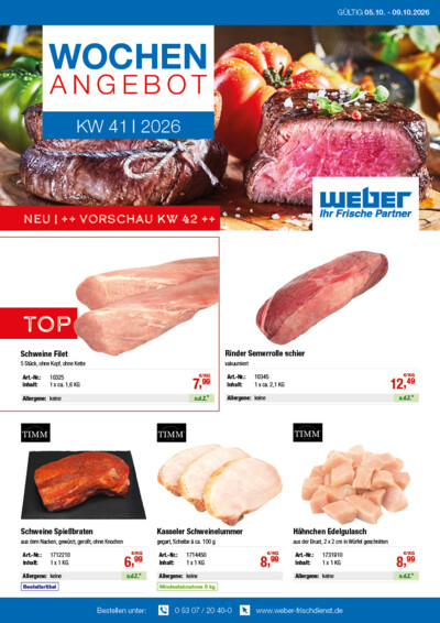 Wochenangebot von WEBER