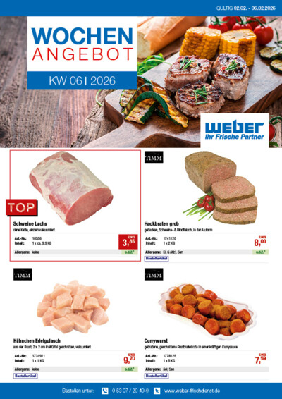 Wochenangebot von WEBER