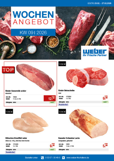 Wochenangebot von WEBER