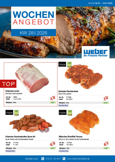 Wochenangebot von WEBER