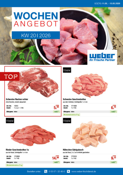 Wochenangebot von WEBER