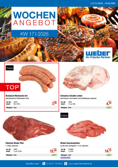 Wochenangebot von WEBER