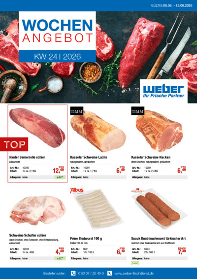 Wochenangebot von WEBER