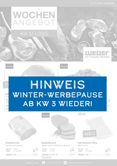 Wochenangebote von WEBER