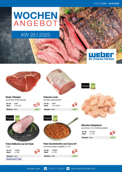 Wochenangebote von WEBER