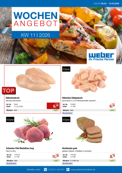 Wochenangebot von WEBER