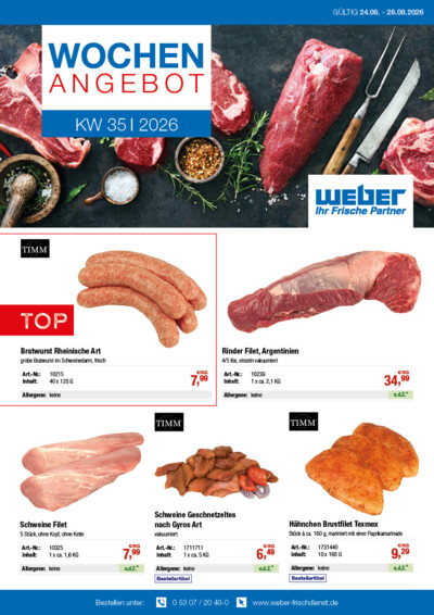 Wochenangebot von WEBER