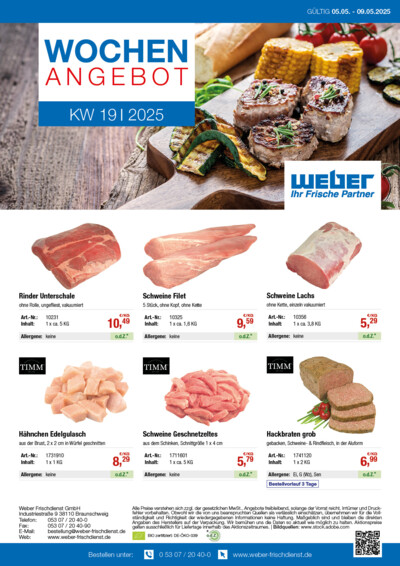 Wochenangebote von WEBER