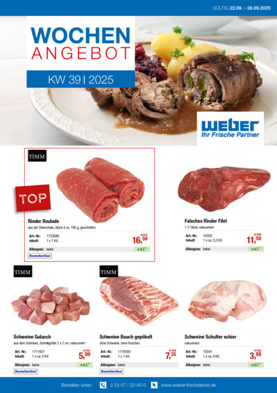 Wochenangebote von WEBER