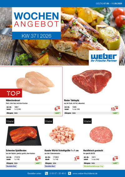 Wochenangebot von WEBER