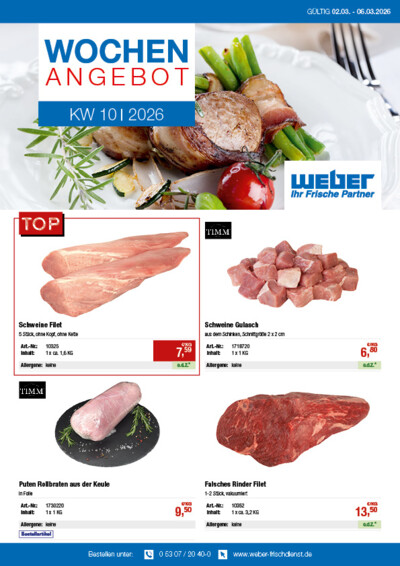 Wochenangebot von WEBER
