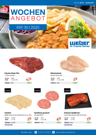 Wochenangebote von WEBER