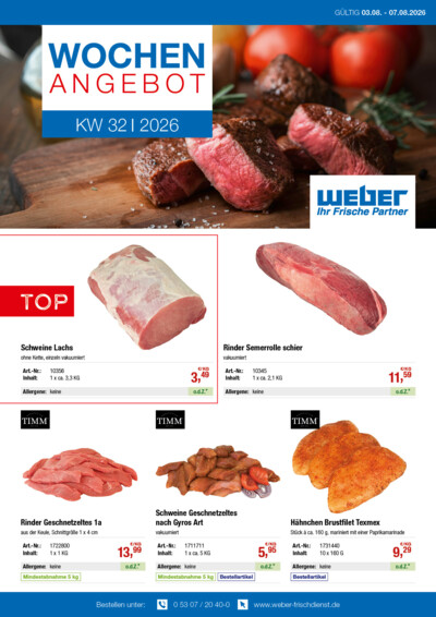 Wochenangebot von WEBER